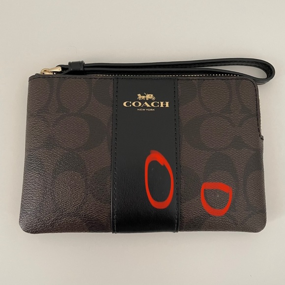 Coach Corner Zip Wristlet - Picture 5 of 5